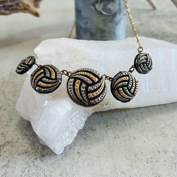 Pididdly Links Brass Swirl Link Necklace 16in. - Picture 11 of 11